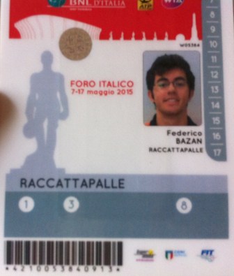 Le aree di accesso per i ball boys: 1,3 e 8 (Pietrangeli incluso)